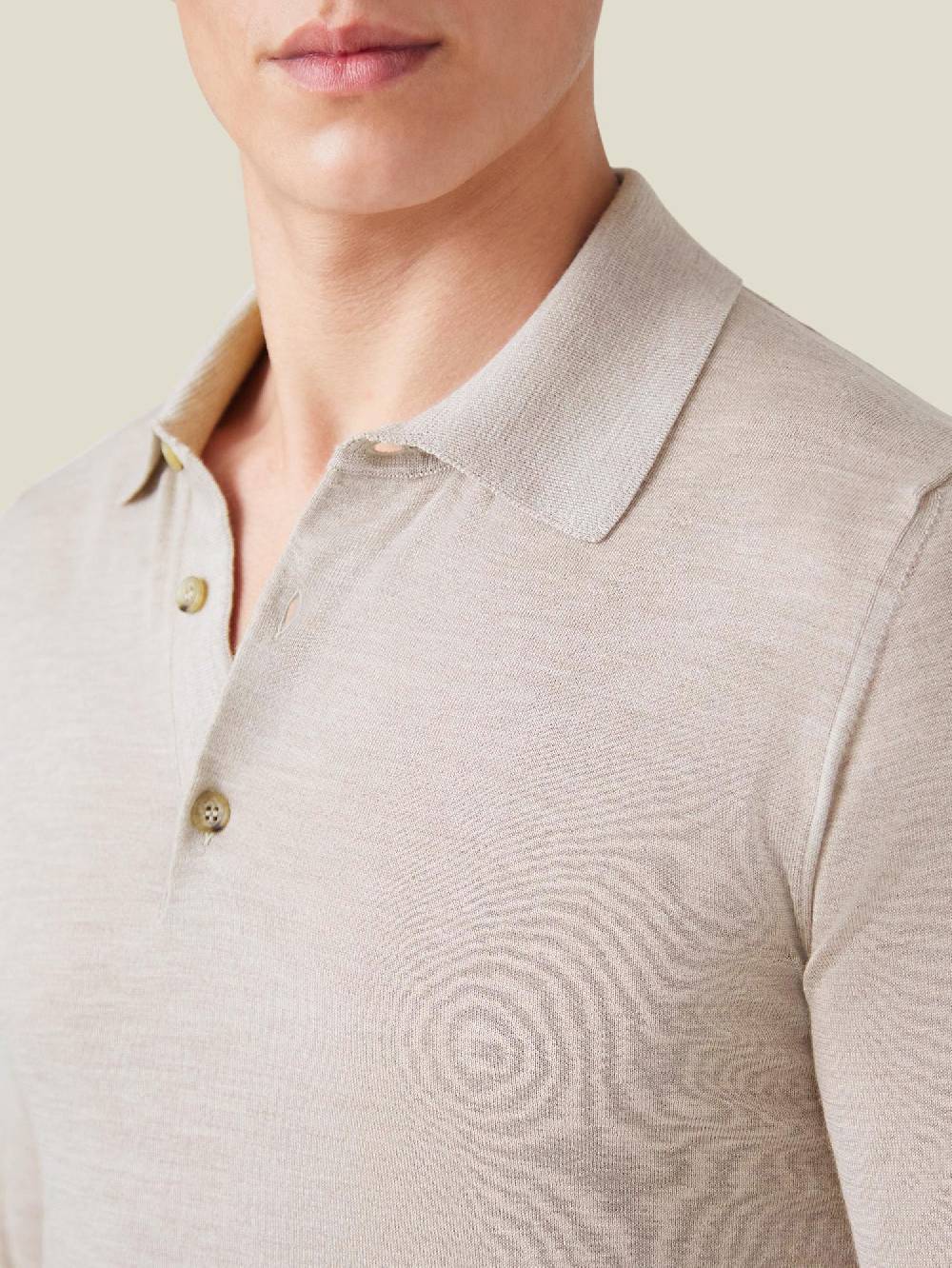 Luca Faloni Knitted PoloSeta-Cashmere