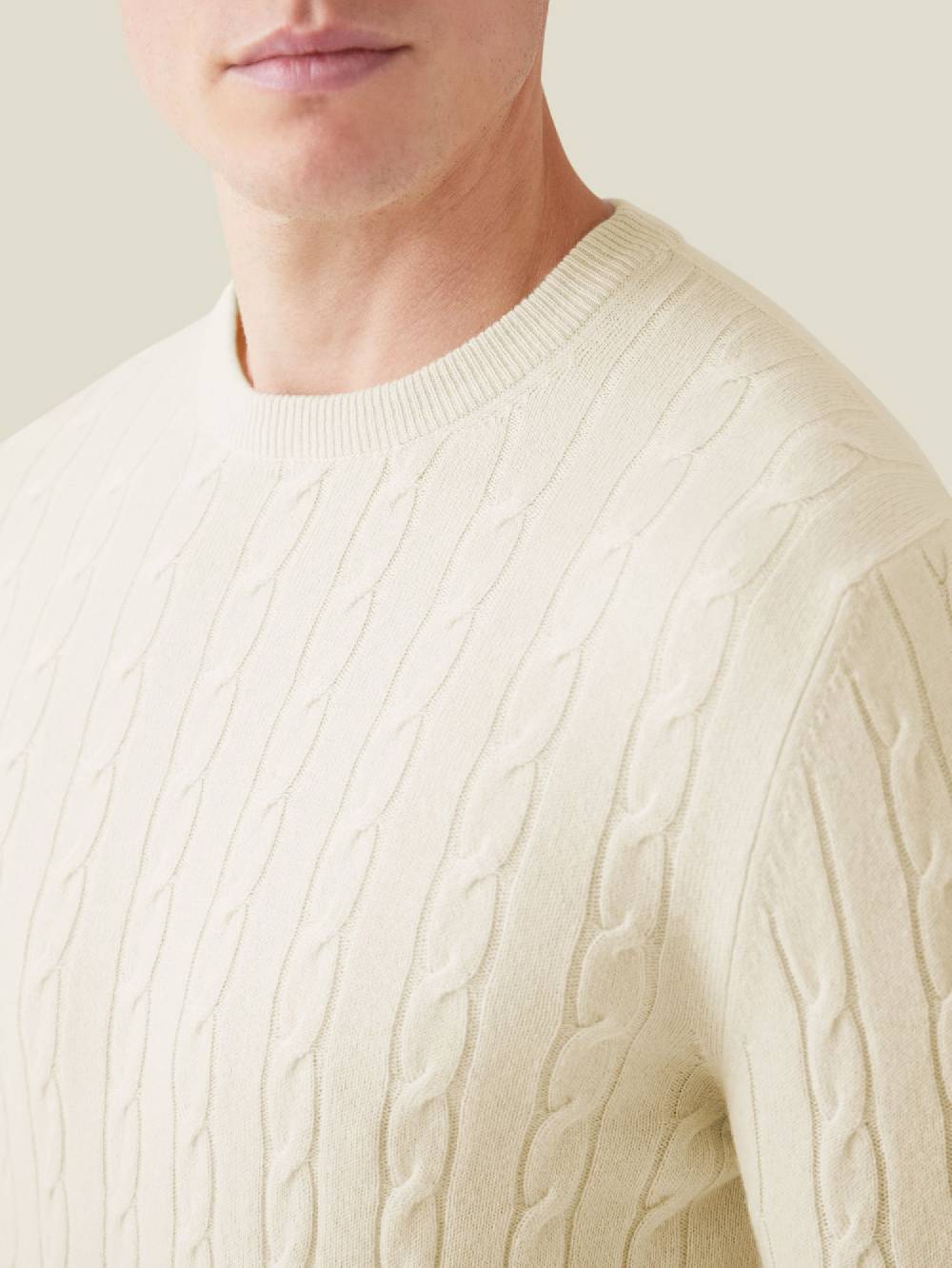 Luca Faloni Maglia A Treccecashmere A 2 Fili