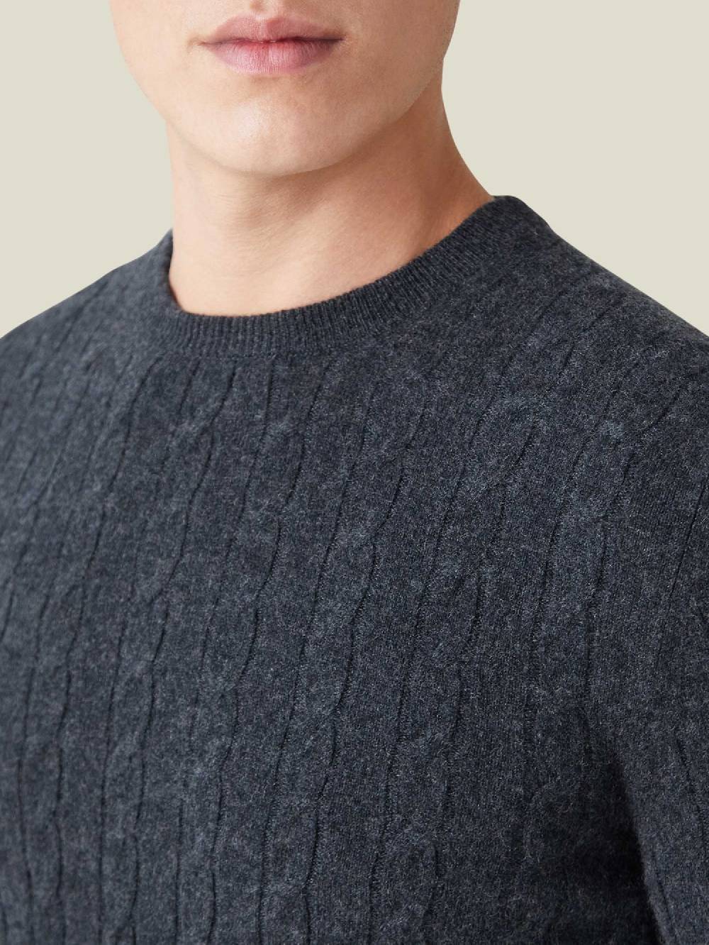 Luca Faloni Maglia A Treccecashmere A 2 Fili