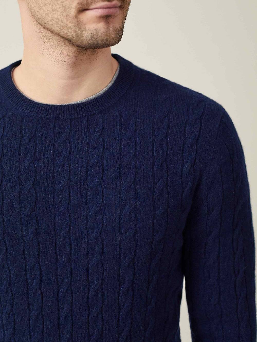 Luca Faloni Maglia A Treccecashmere A 2 Fili