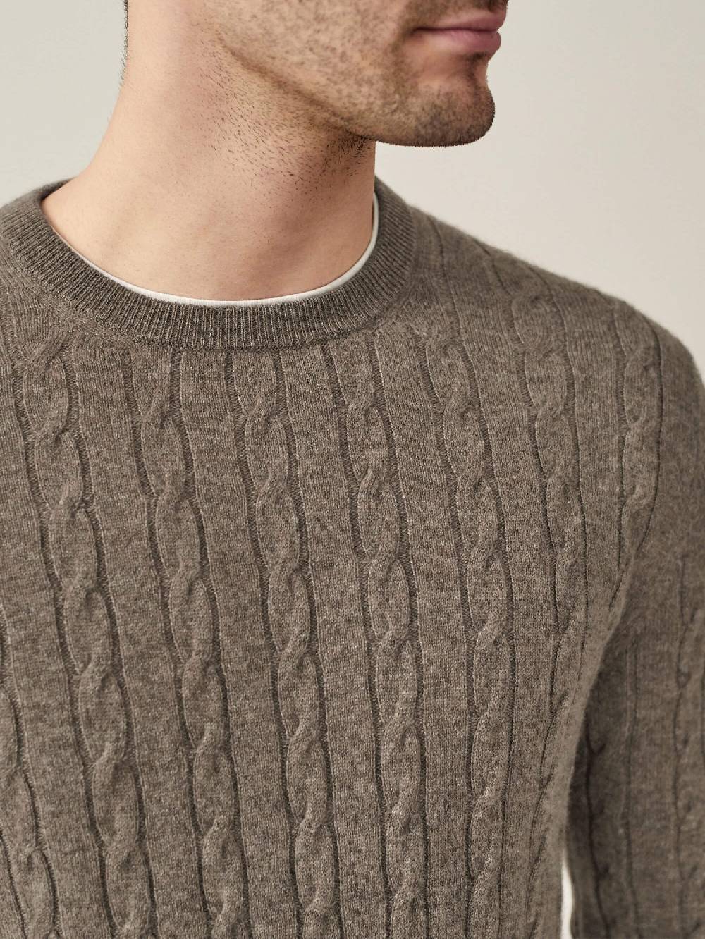 Luca Faloni Maglia A Treccecashmere A 2 Fili