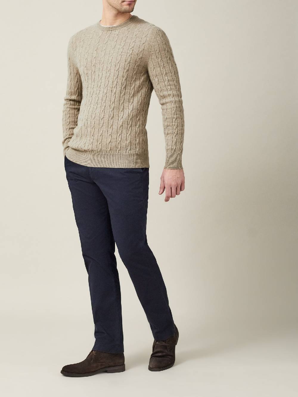 Luca Faloni Maglia A Treccecashmere A 2 Fili