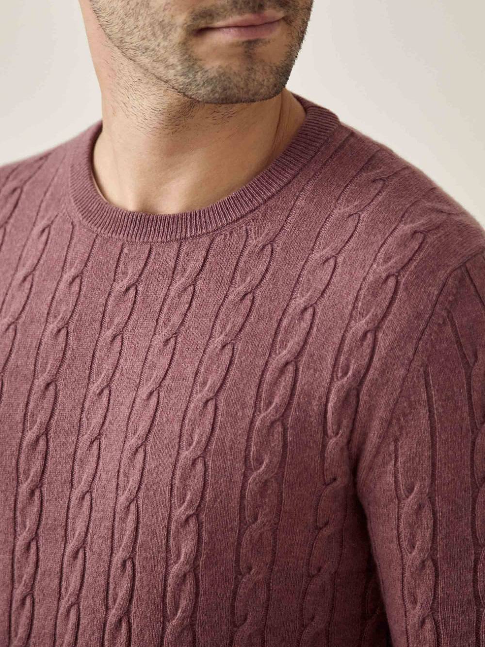 Luca Faloni Maglia A Treccecashmere A 2 Fili