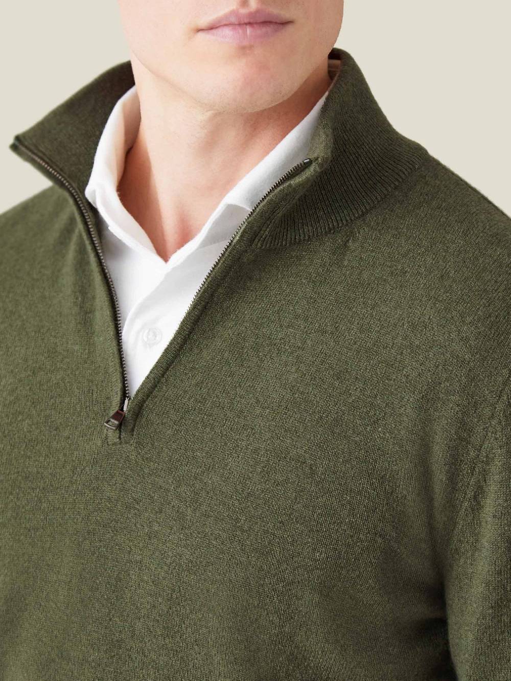 Luca Faloni Mezzocollo Con Zipcashmere A 2 Fili