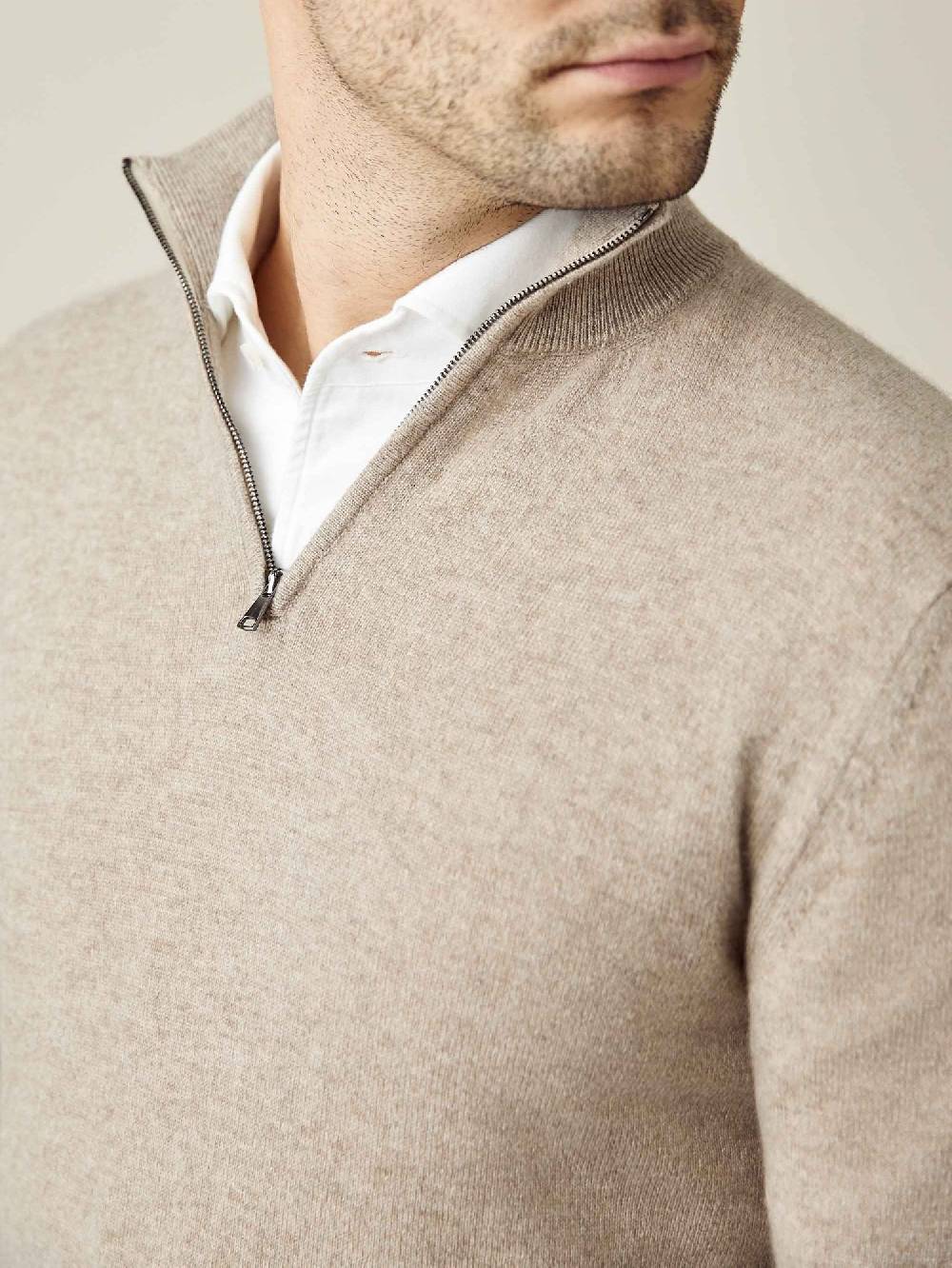 Luca Faloni Mezzocollo Con Zipcashmere A 2 Fili