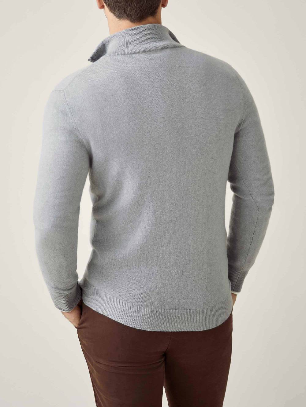 Luca Faloni Mezzocollo Con Zipcashmere A 2 Fili