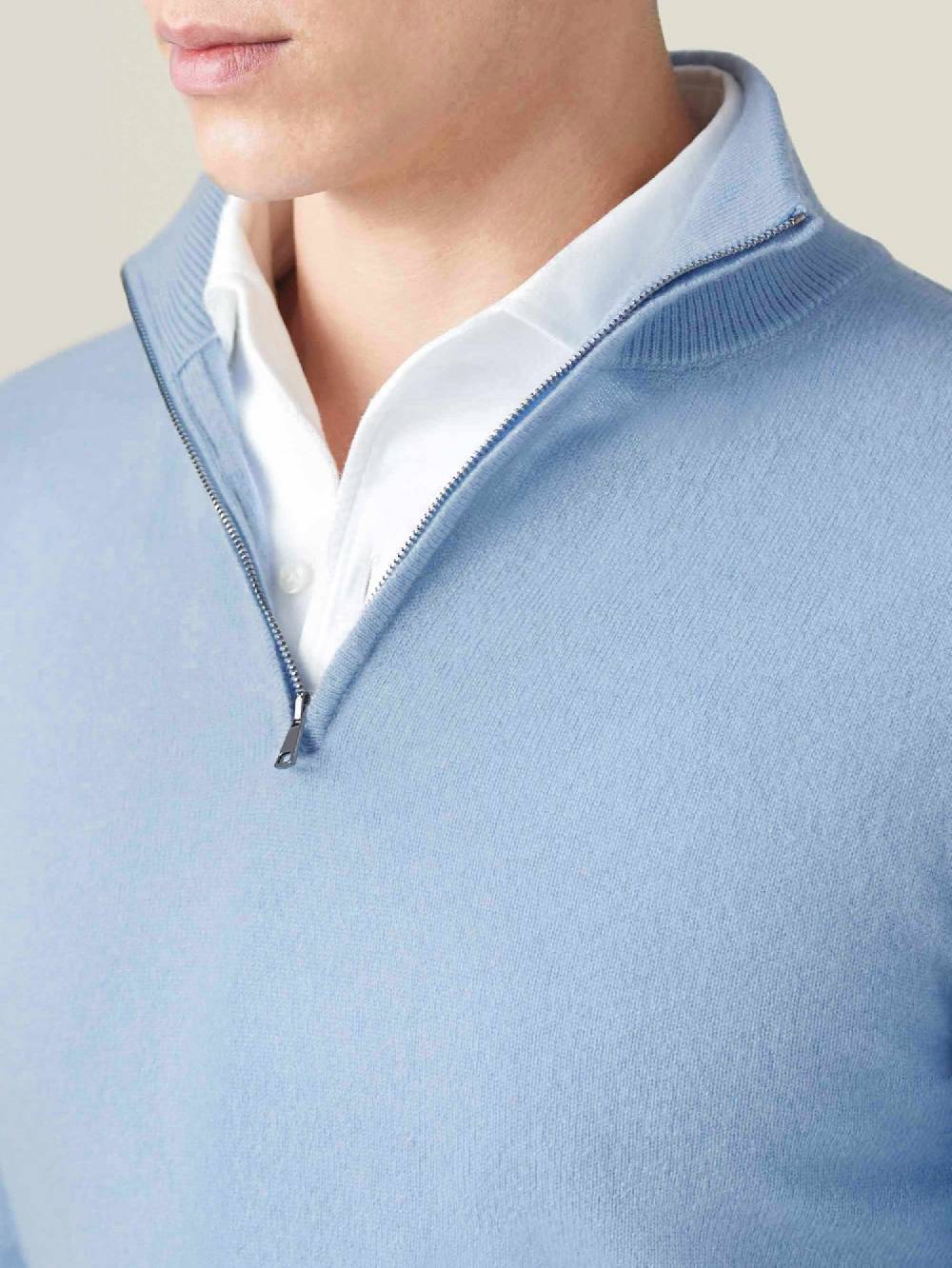 Luca Faloni Mezzocollo Con Zipcashmere A 2 Fili