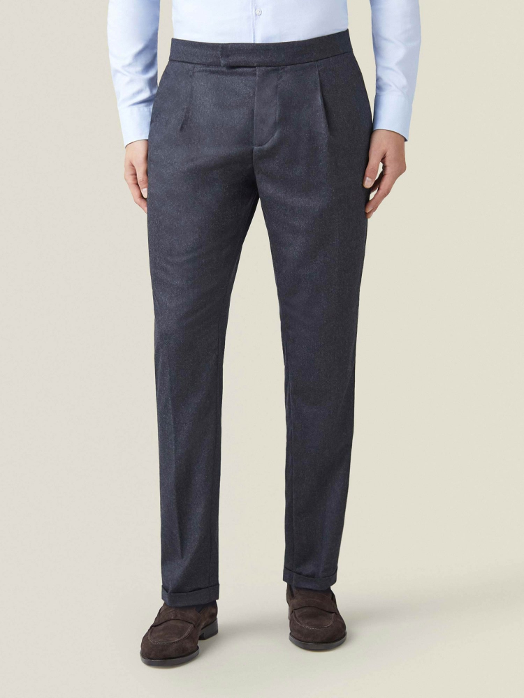 Luca Faloni Pantaloni a piegheLana Vergine