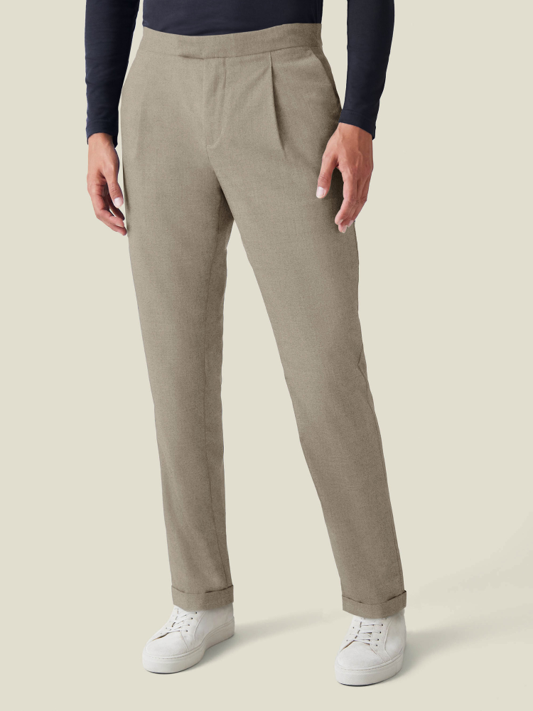 Luca Faloni Pantaloni a piegheLana Vergine