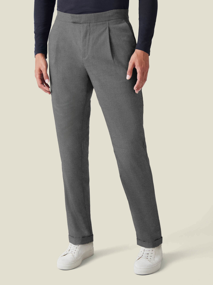 Luca Faloni Pleated TrousersVirgin Wool