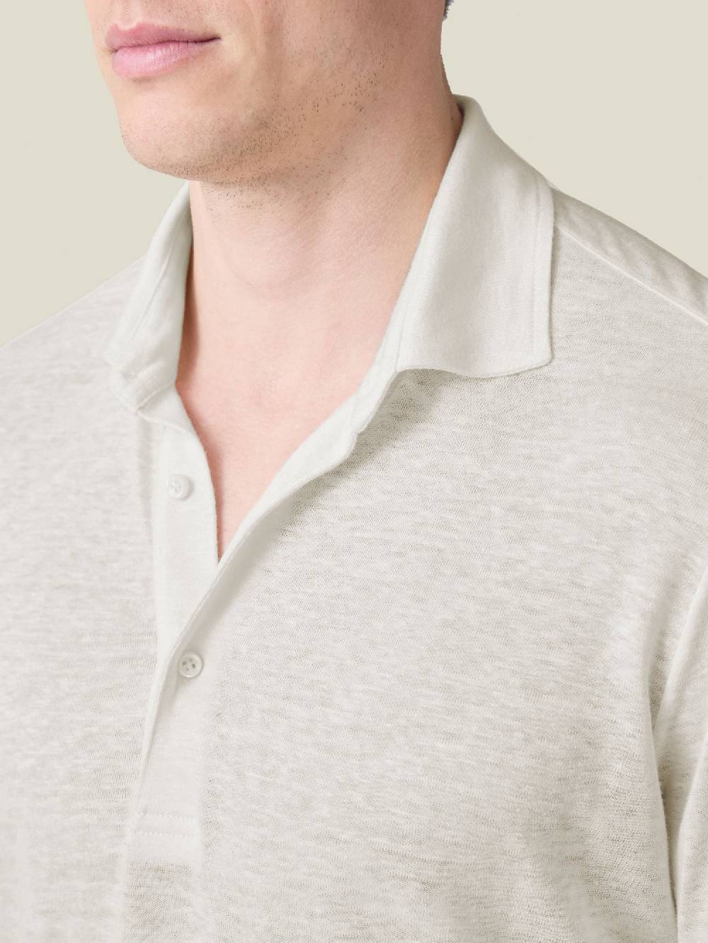 Luca Faloni Positano Polo ShirtLinen Jersey