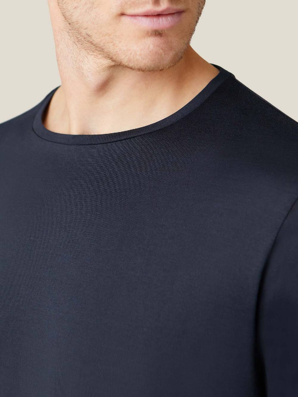 Luca Faloni T-Shirt Maniche LungheSeta Cotone