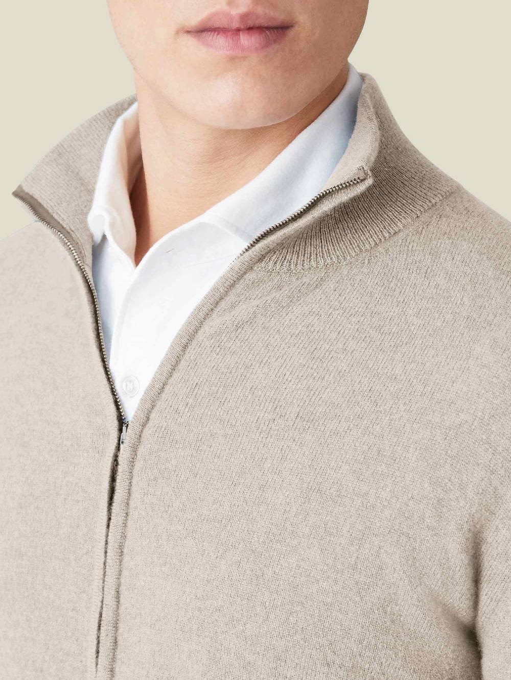 Luca Faloni Zip Cardigan2-Ply Cashmere