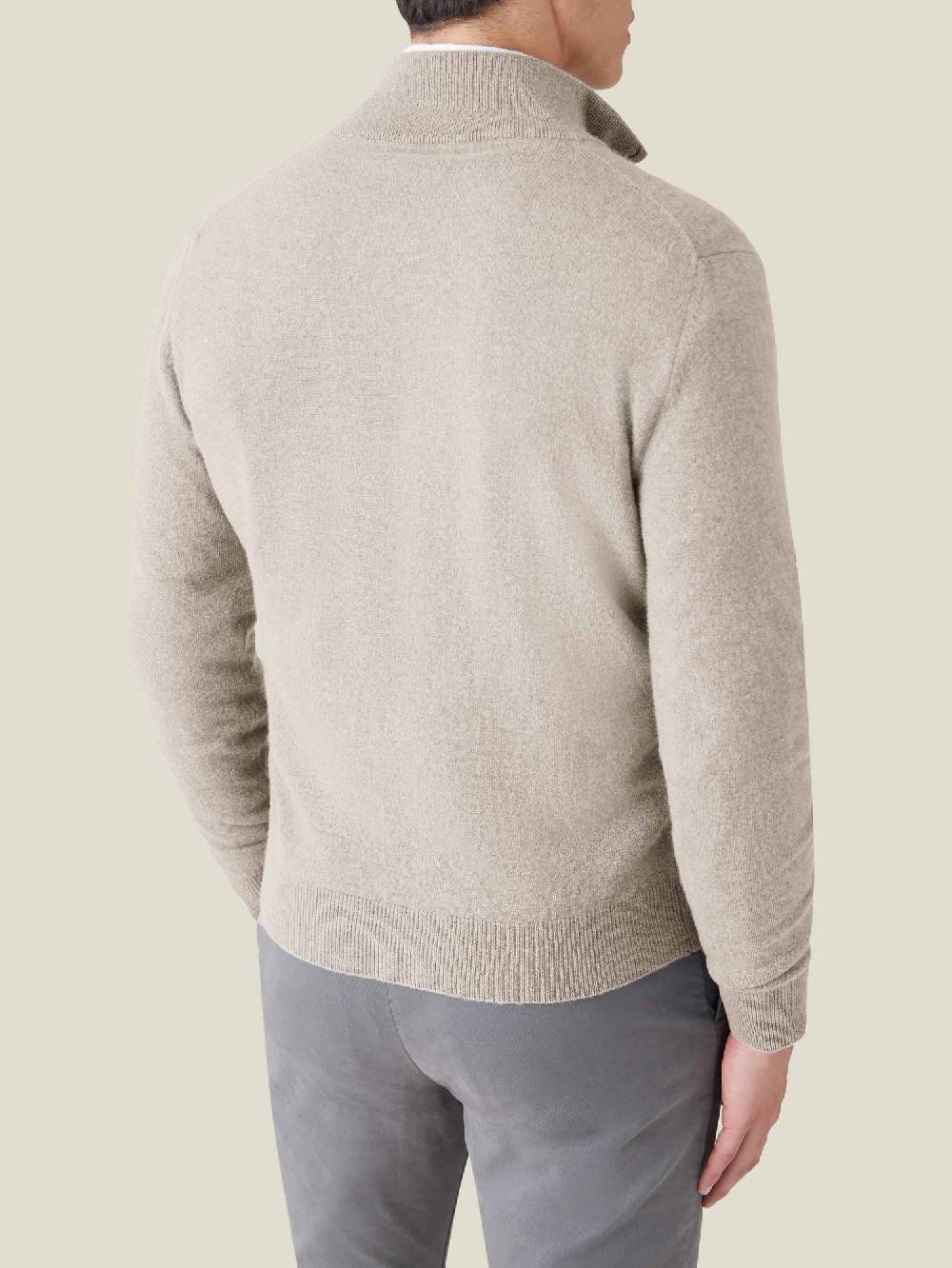 Luca Faloni Zip Cardigan2-Ply Cashmere