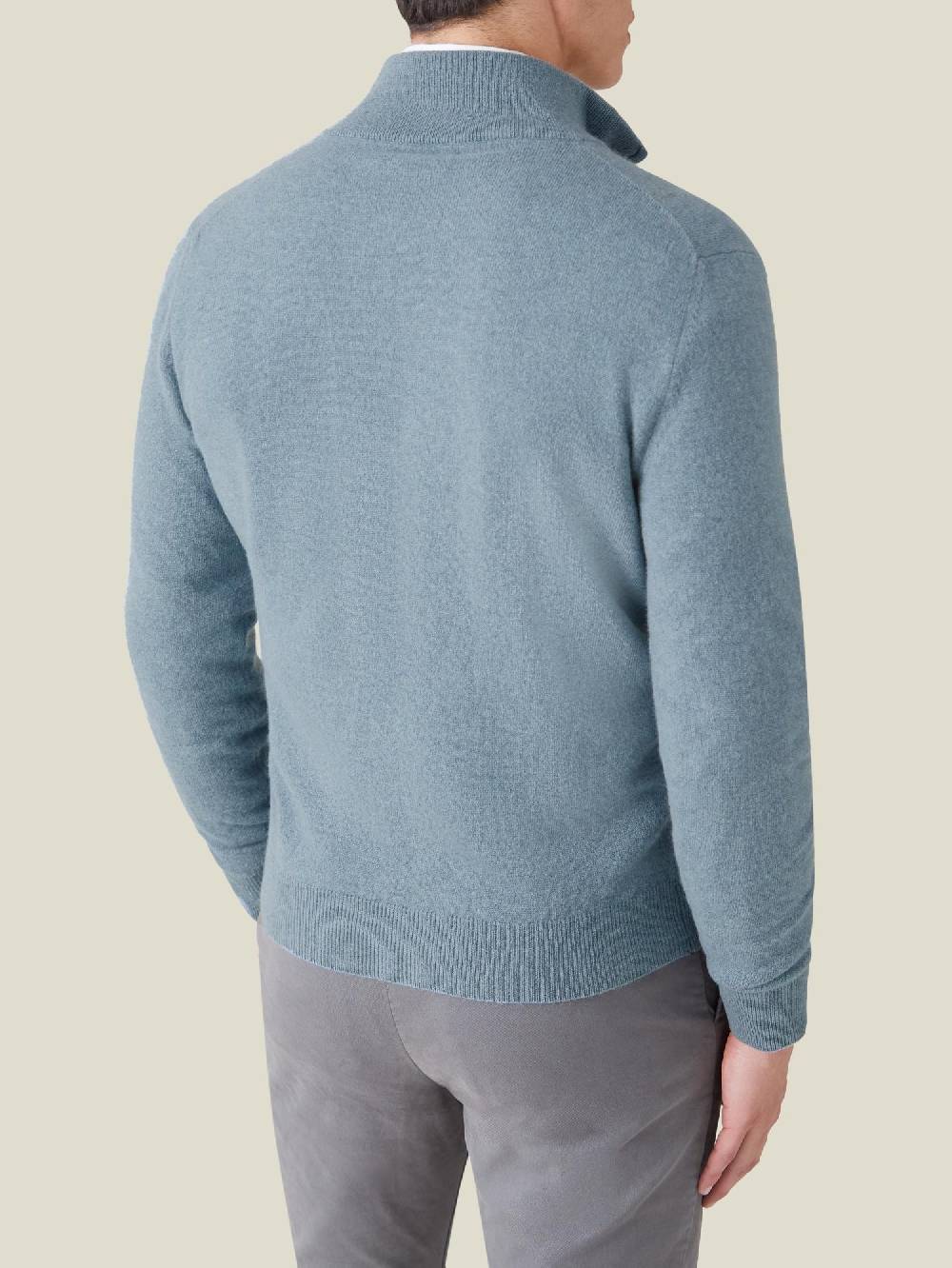 Luca Faloni Zip Cardigancashmere A 2 Fili