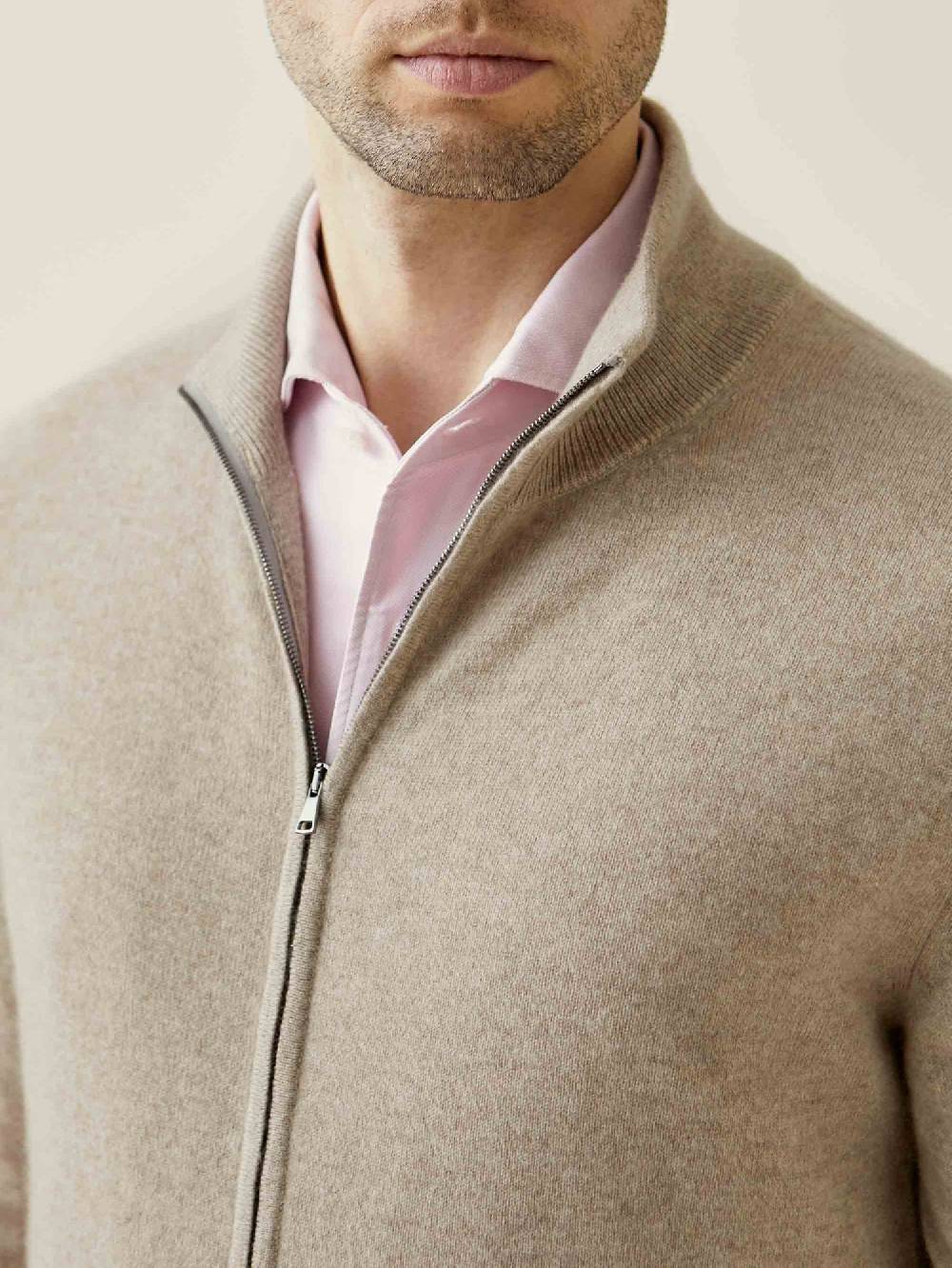 Luca Faloni Zip Cardigancashmere A 2 Fili