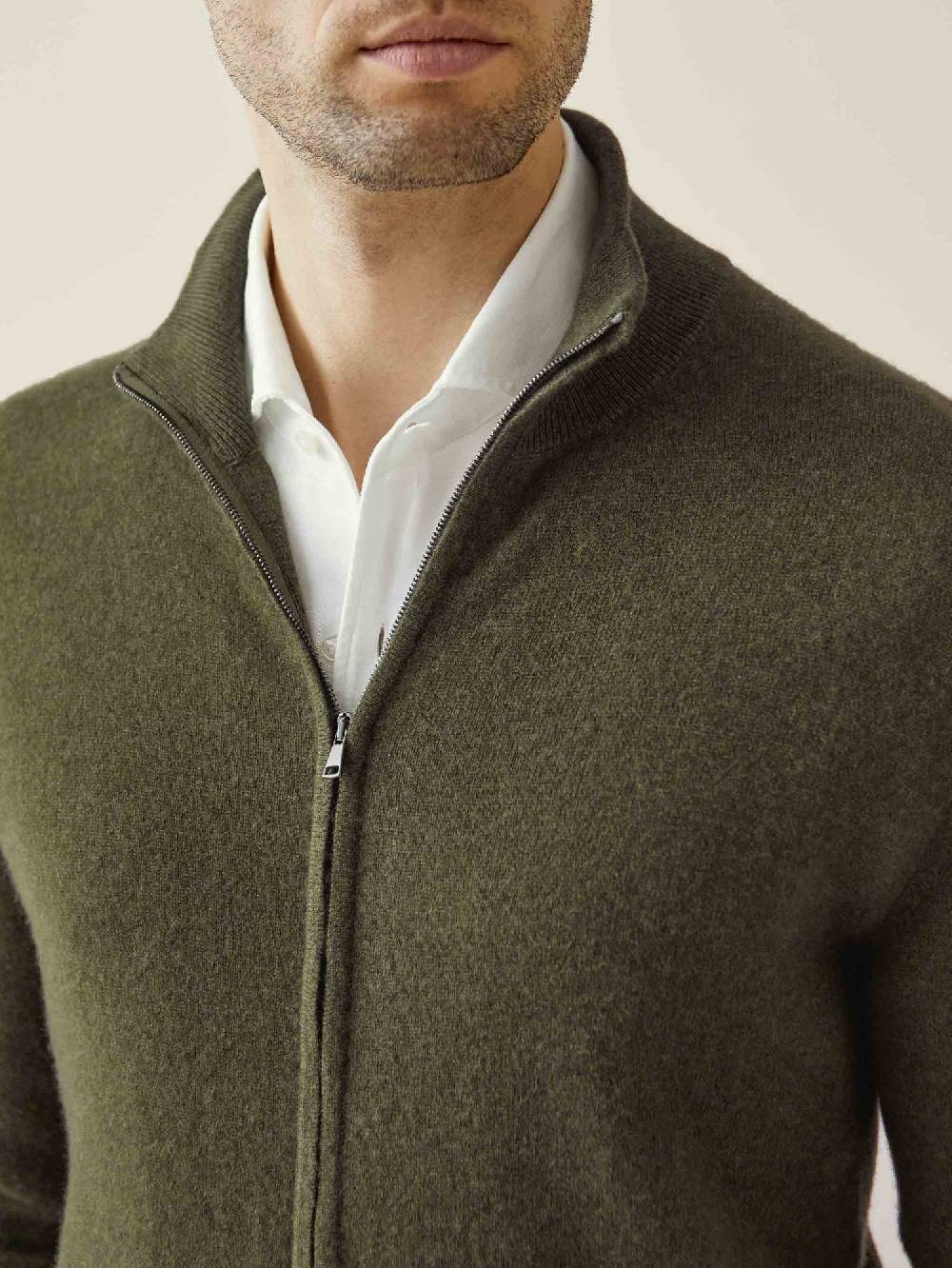 Luca Faloni Zip Cardigancashmere A 2 Fili