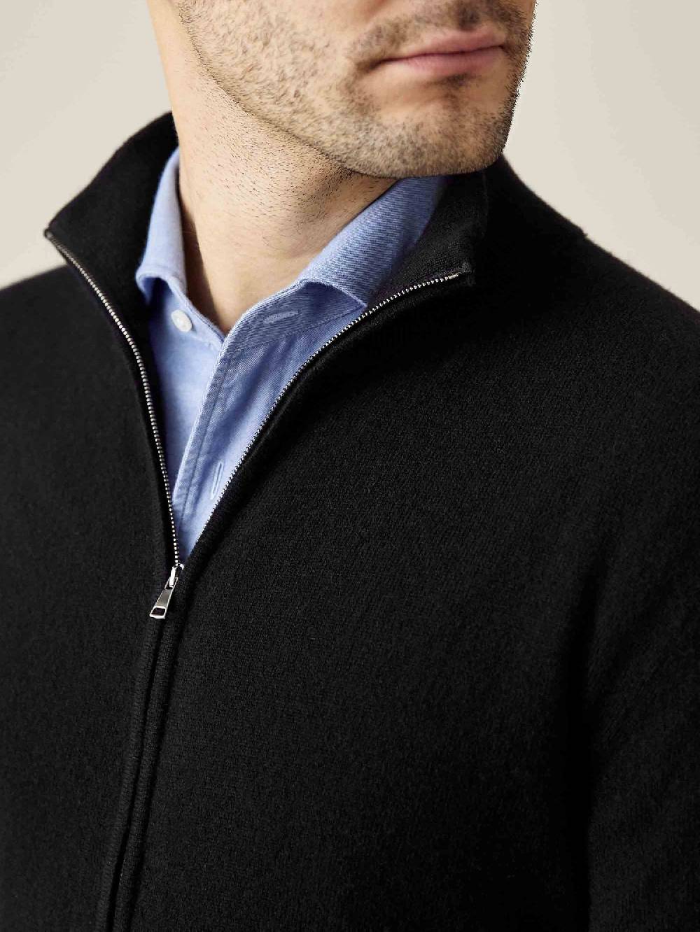 Luca Faloni Zip Cardigancashmere A 2 Fili