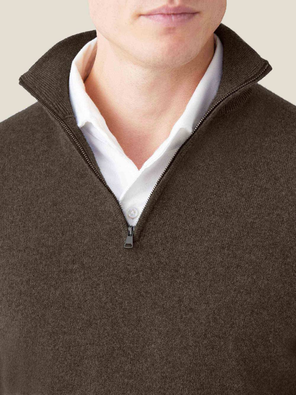 Luca Faloni Zip-up2-Ply Cashmere