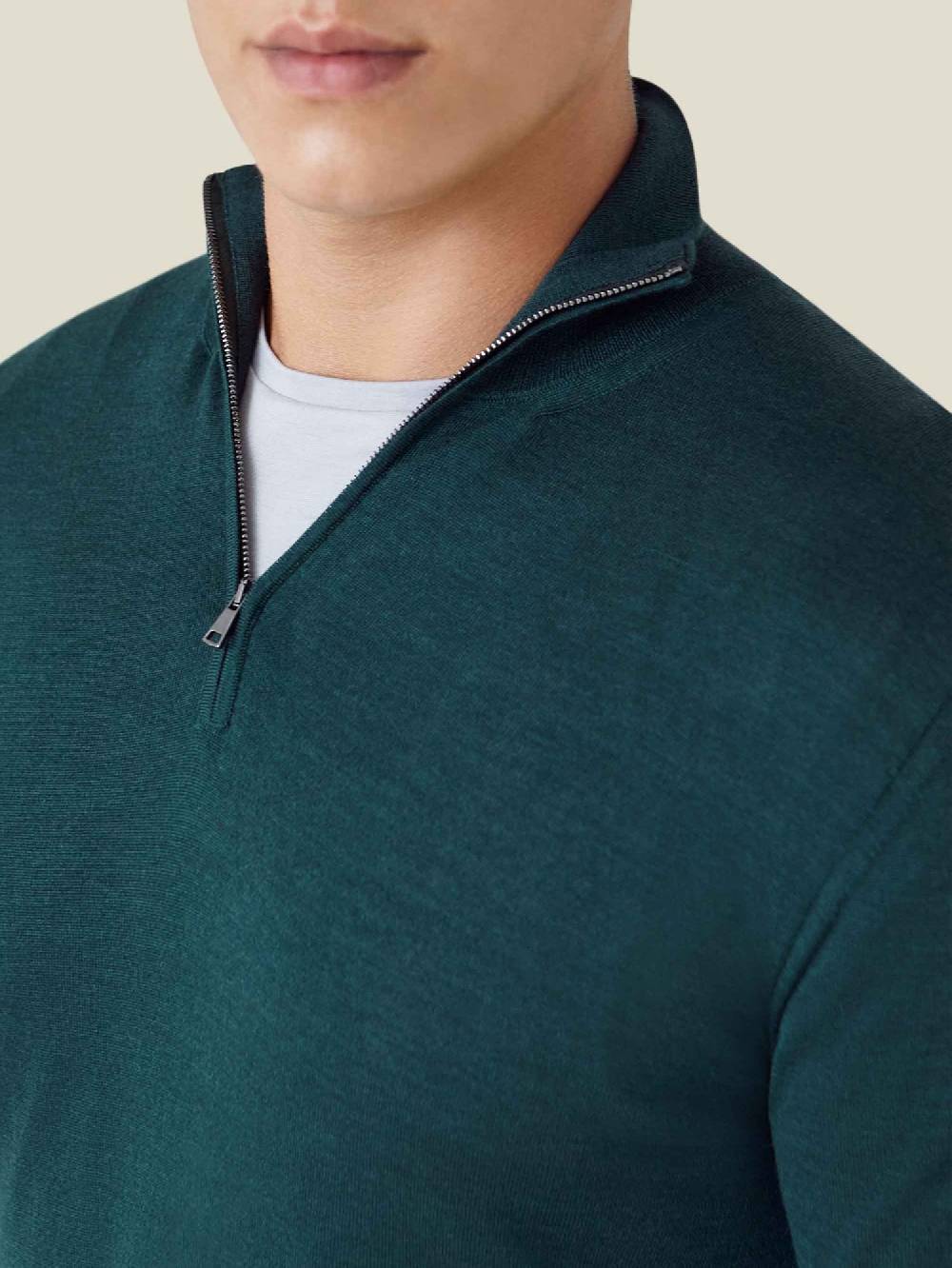 Luca Faloni Maglia Con Collo Mezza ZipSeta-Cashmere