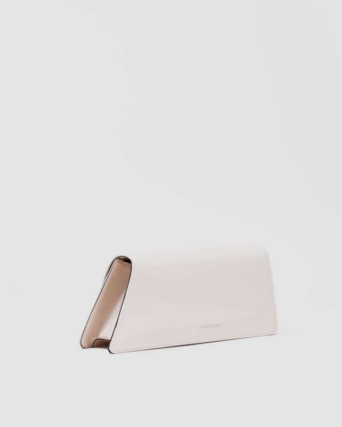 LUCIANO PADOVAN Borsa Kim Pochette In Pelle Verniciata Nude Borse Pochette Eleganti - Luciano Padovan Shop Online