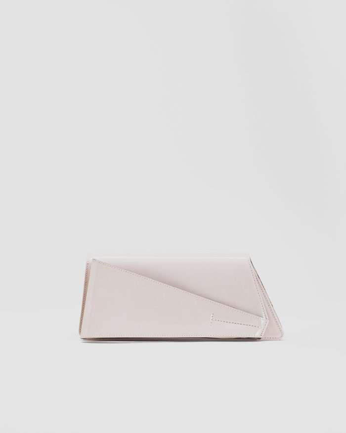 LUCIANO PADOVAN Borsa Kim pochette in pelle verniciata nude Borse pochette eleganti - Luciano Padovan Shop Online