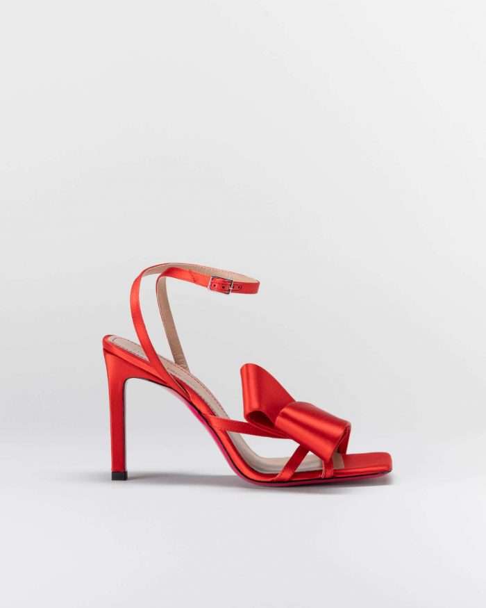 LUCIANO PADOVAN FLAKE LINE SANDALO NORA RASO ROSSO