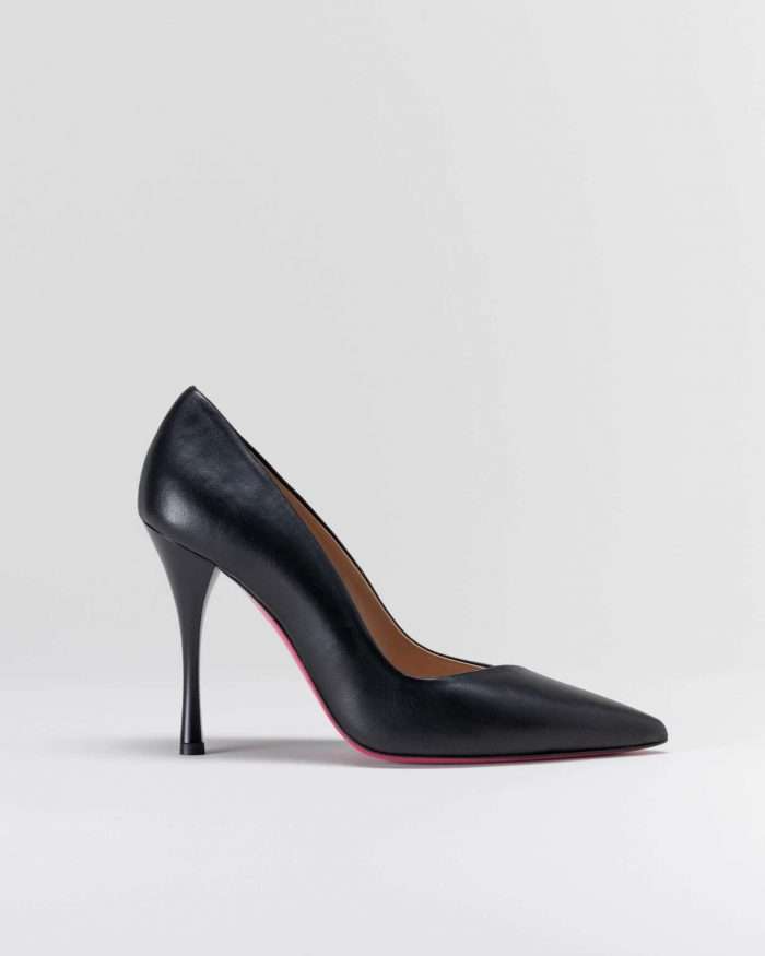 LUCIANO PADOVAN SIMPLE LINE DÉCOLLETÉ ROBIN PELLE NERO