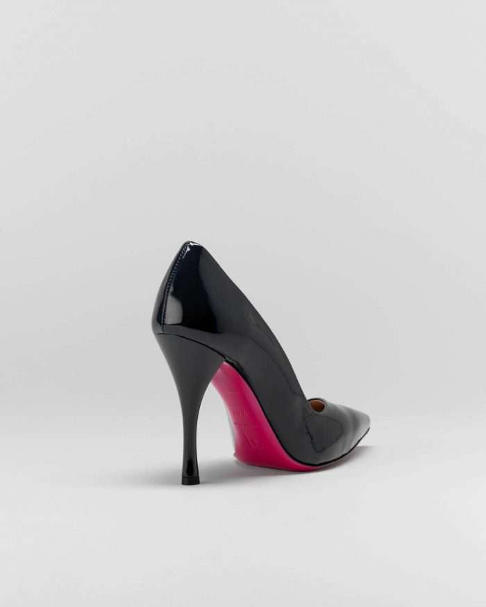 LUCIANO PADOVAN SIMPLE LINE DÉCOLLETÉ ROBIN PELLE VERNICIATA NERO- Luciano Padovan Online Shop