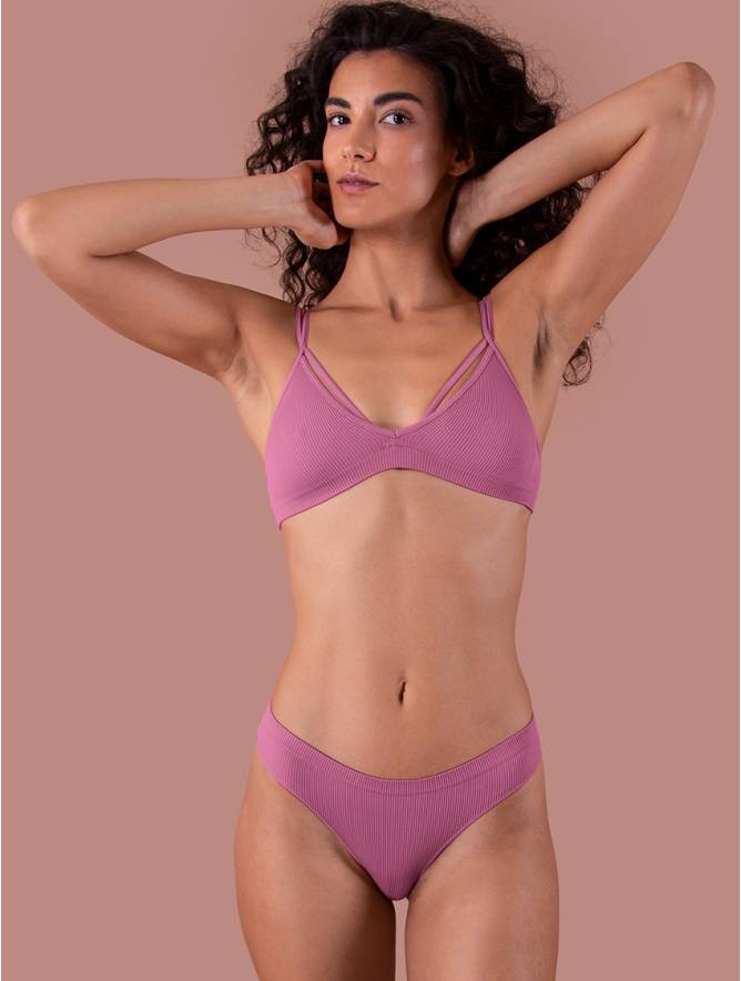 Luigi di Focenza BRASILIANA DONNA COSTINA RIB MALVA