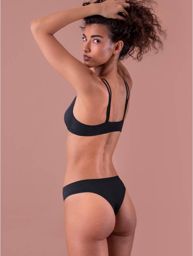 Luigi di Focenza BRASILIANA DONNA COSTINA RIB NERO