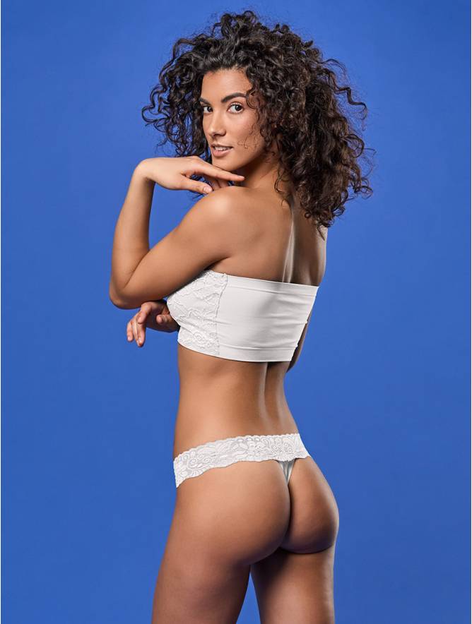 Luigi di Focenza PERIZOMA DONNA PIZZO BIANCO