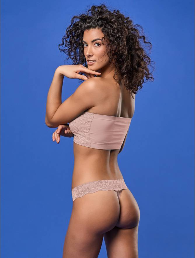 Luigi di Focenza PERIZOMA DONNA PIZZO ROSA ANTICO