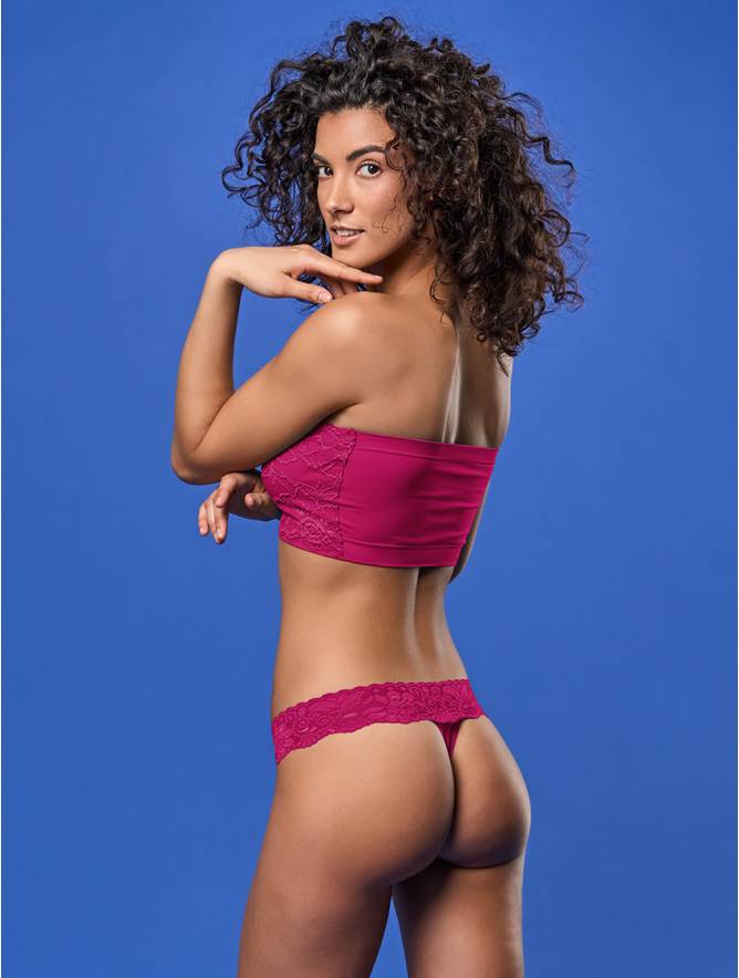 Luigi di Focenza PERIZOMA DONNA PIZZO SANGRIA