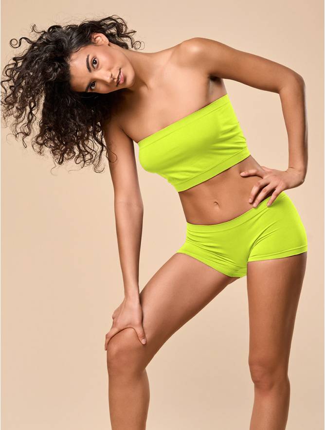 Luigi di Focenza SHORTY DONNA CLASSIC GIALLO FLUO'