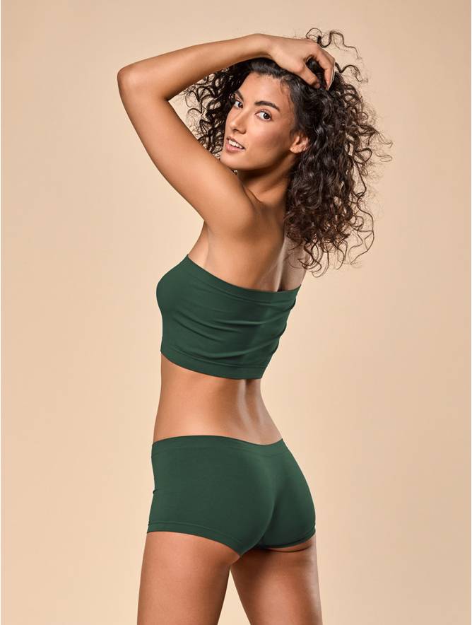 Luigi Di Focenza SHORTY DONNA CLASSIC VERDE SCURO