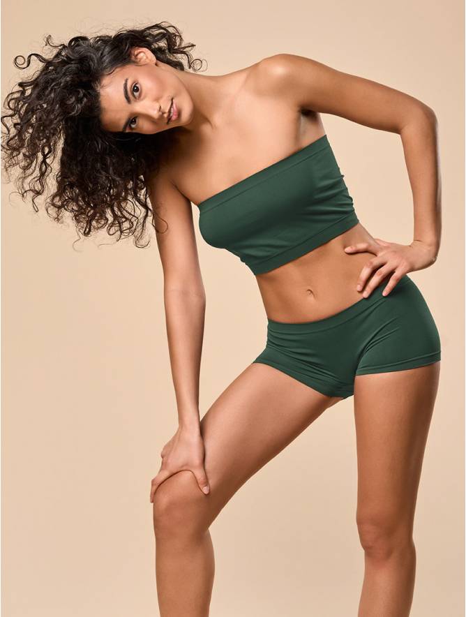 Luigi di Focenza SHORTY DONNA CLASSIC VERDE SCURO