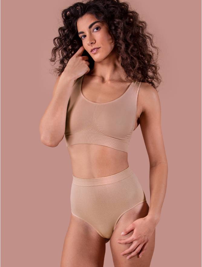 Luigi Di Focenza SLIP DONNA CONTENITIVO MIDI NUDO