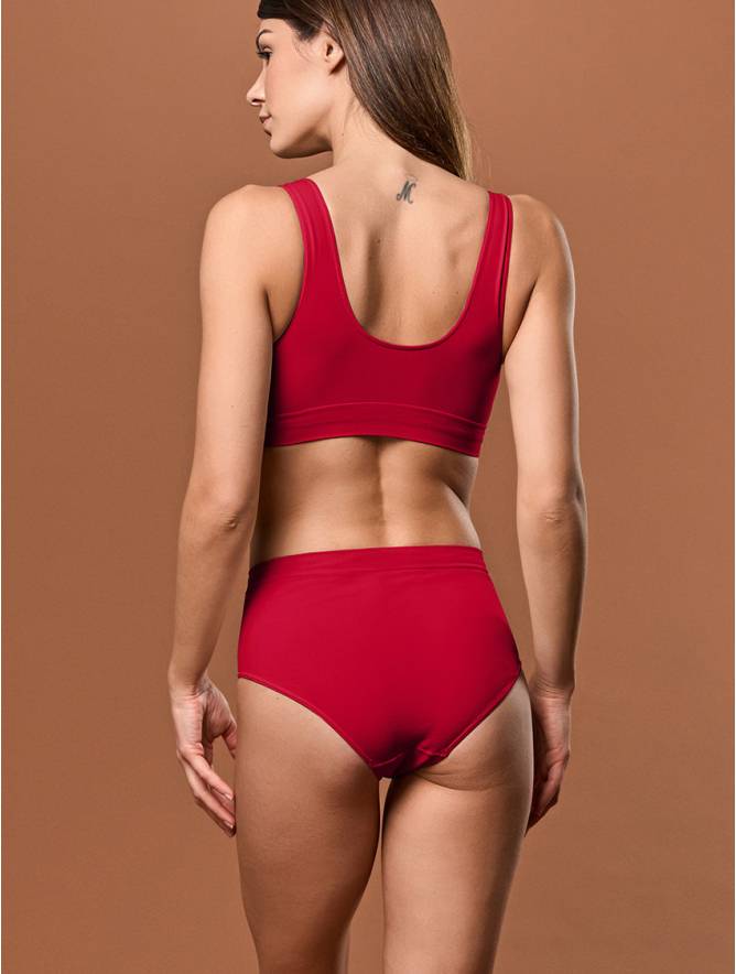 Luigi Di Focenza SLIP DONNA MIDI ROSSO