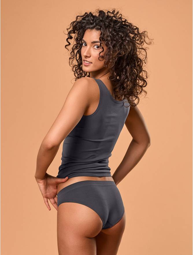 Luigi Di Focenza SLIP DONNA VITA ALTA ANTRACITE