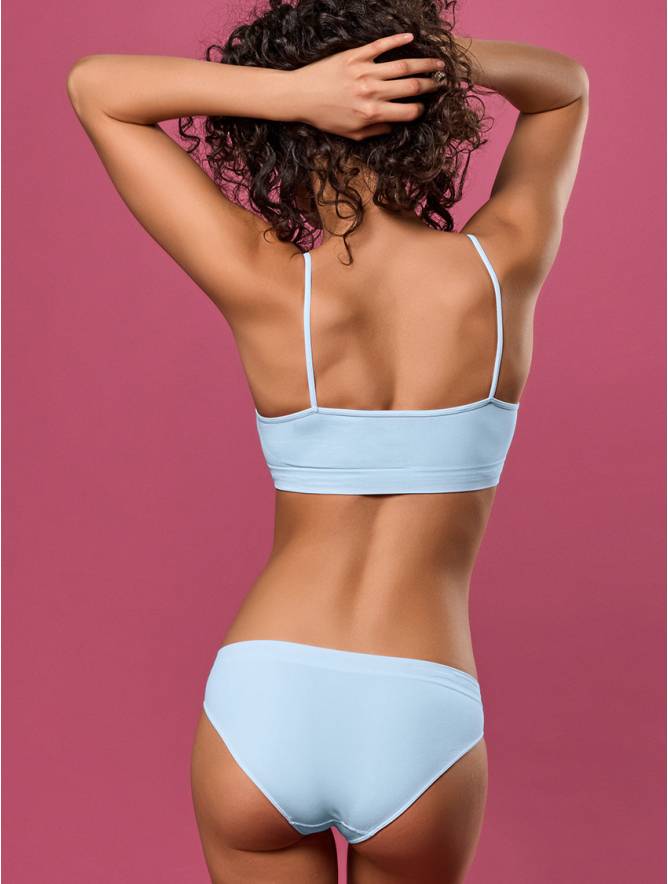 Luigi Di Focenza SLIP DONNA VITA ALTA AZZURRO