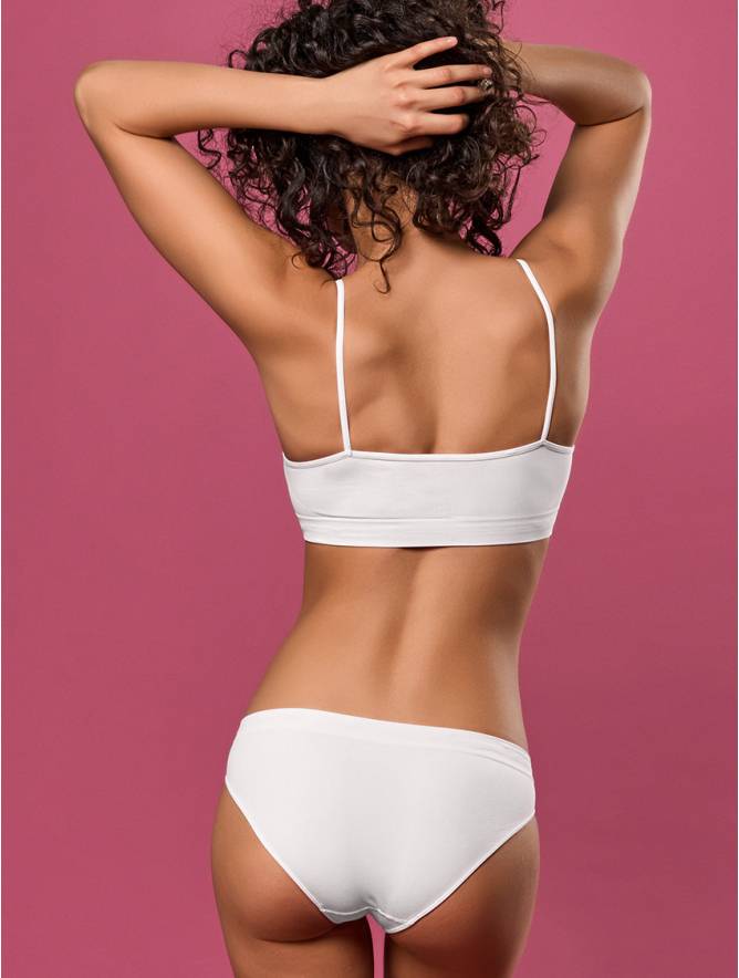 Luigi Di Focenza SLIP DONNA VITA ALTA BIANCO
