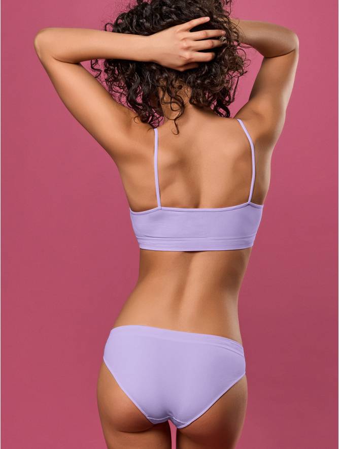 Luigi Di Focenza SLIP DONNA VITA ALTA LAVANDA