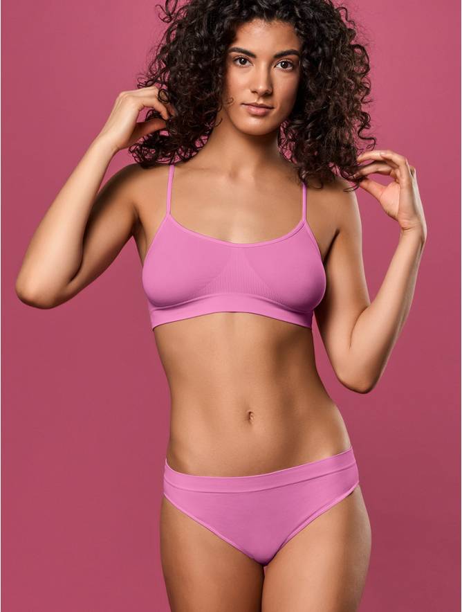 Luigi di Focenza SLIP DONNA VITA ALTA MACARON