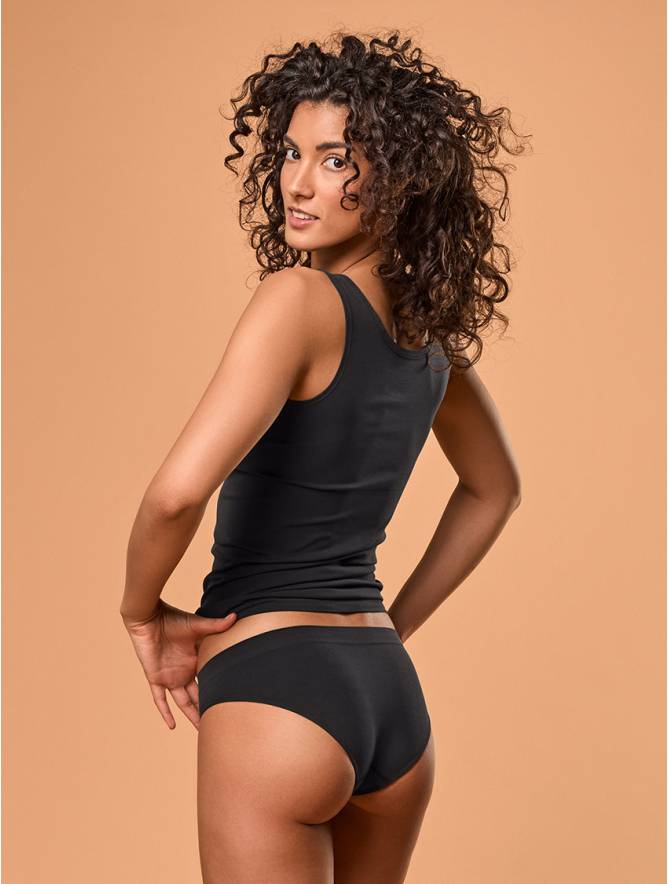 Luigi Di Focenza SLIP DONNA VITA ALTA NERO