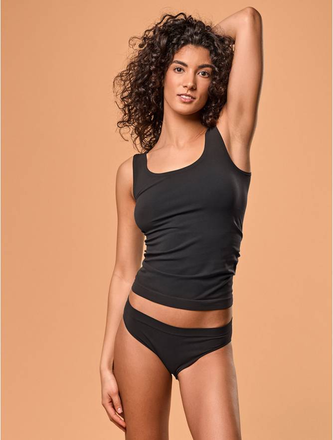 Luigi di Focenza SLIP DONNA VITA ALTA NERO