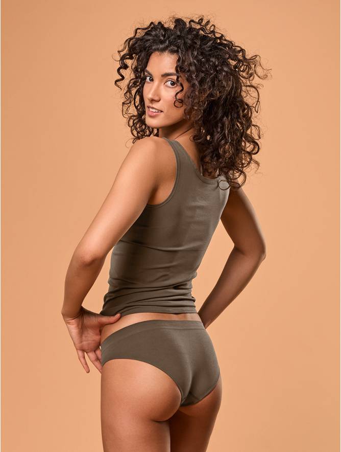 Luigi di Focenza SLIP DONNA VITA ALTA NOCE