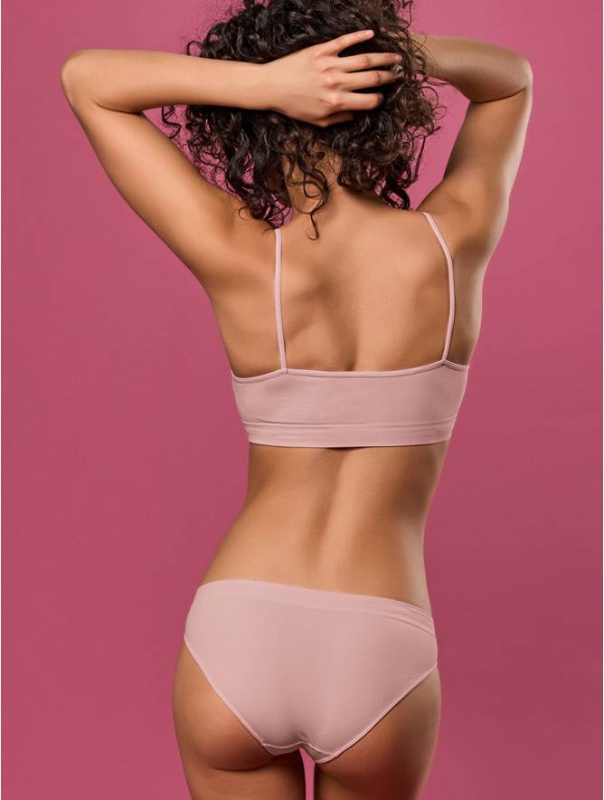 Luigi Di Focenza SLIP DONNA VITA ALTA ROSA ANTICO