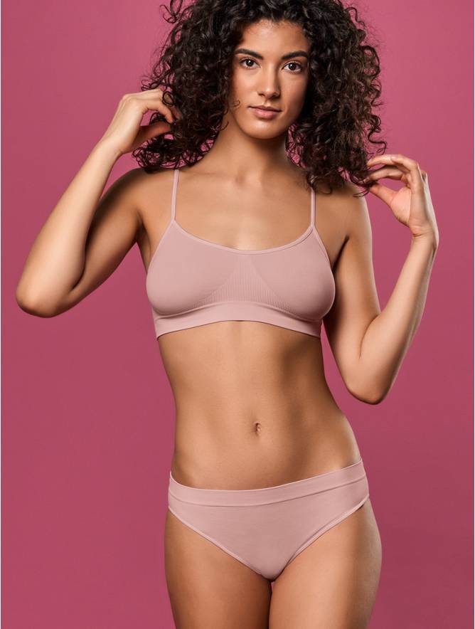 Luigi di Focenza SLIP DONNA VITA ALTA ROSA ANTICO