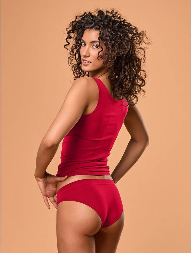 Luigi Di Focenza SLIP DONNA VITA ALTA ROSSO